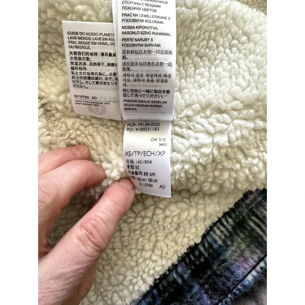 Levi's VINTAGE RELAXED FIT FLEECE SHERPA TRUCKER JACKET Men's Sz XS/Ladies Med - Picture 6 of 7